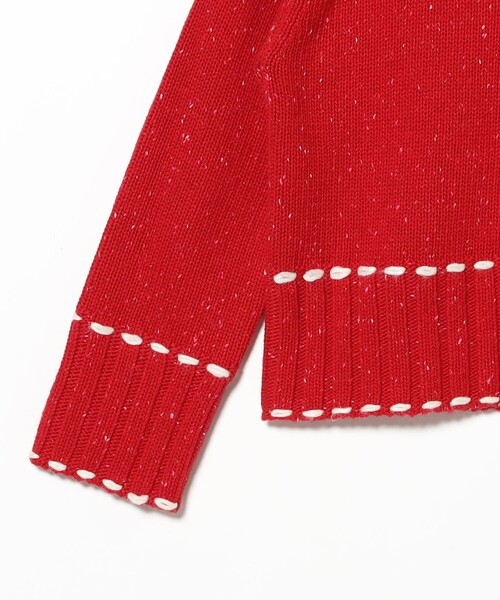 B:MING by BEAMS（ビーミングバイビームス）の「ステッチ ニット（ニット/セーター・レディース・グレー/レッド/ネイビー・ONE SIZE）」の13枚目の写真