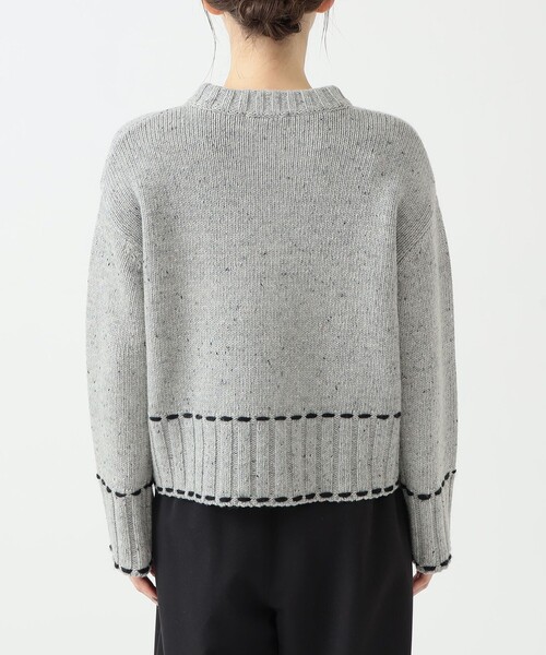 B:MING by BEAMS（ビーミングバイビームス）の「ステッチ ニット（ニット/セーター・レディース・グレー/レッド/ネイビー・ONE SIZE）」の18枚目の写真