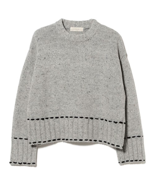 B:MING by BEAMS（ビーミングバイビームス）の「ステッチ ニット（ニット/セーター・レディース・グレー/レッド/ネイビー・ONE SIZE）」の22枚目の写真