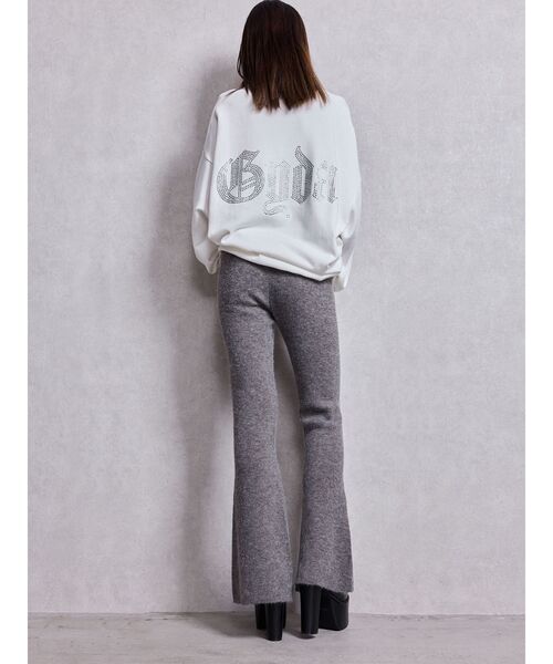 GYDA(ジェイダ)の「ニットフレアパンツ(その他パンツ・レディース・チャコールグレー/ブラック・FREE)」の7枚目の写真