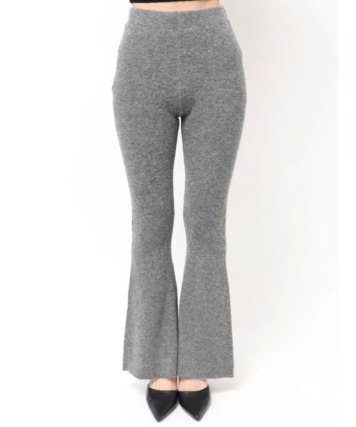 GYDA(ジェイダ)の「ニットフレアパンツ(その他パンツ・レディース・チャコールグレー/ブラック・FREE)」の12枚目の写真