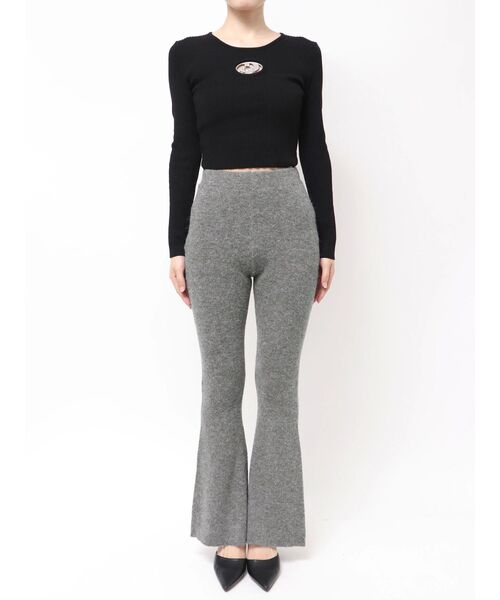GYDA(ジェイダ)の「ニットフレアパンツ(その他パンツ・レディース・チャコールグレー/ブラック・FREE)」の18枚目の写真