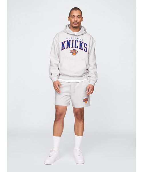 NBA ニューヨーク ニックス ロゴ ヘビーウェイトパーカー（パーカー