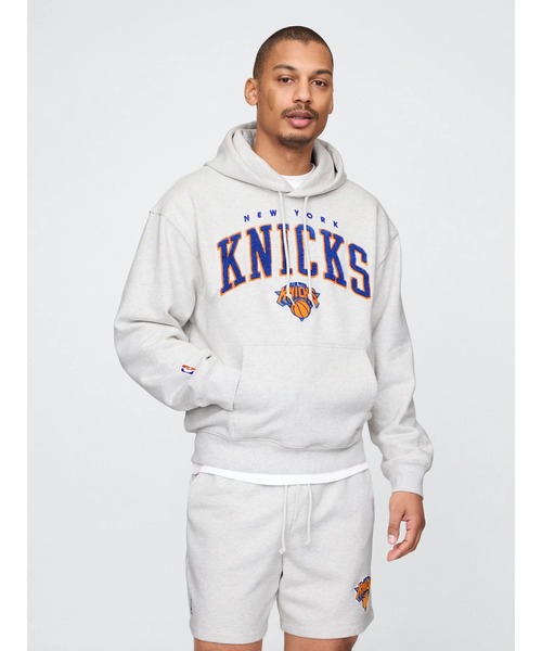 NBA ニューヨーク・ニックス　チームロゴトラックジャケット 送料無料 NBA公式 メンズ ウィンドブレーカー アウター