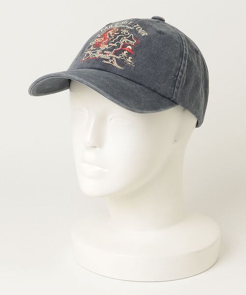 AVIREX(アヴィレックス)の「AVIREX /アヴィレックス AX EX SURPLUS DRAGON MOTIF PIGMENT C / 81361700(キャップ・メンズ・ネイビー/エンジ・FREE)」の5枚目の写真