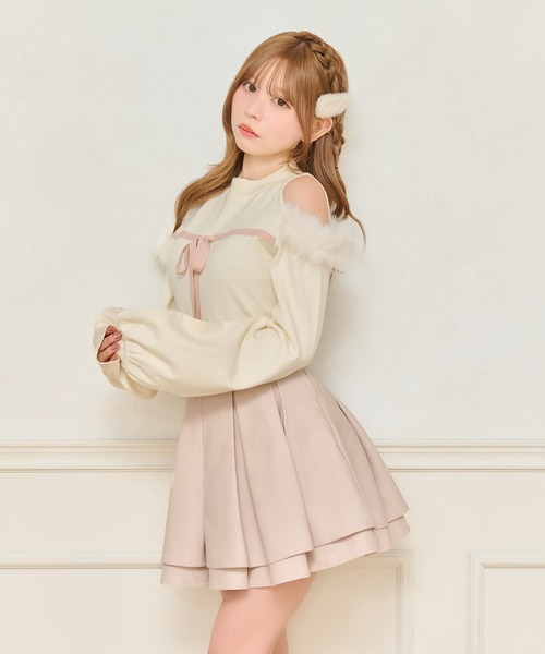 フロントリボンニットトップス（ニット/セーター）｜apres jour