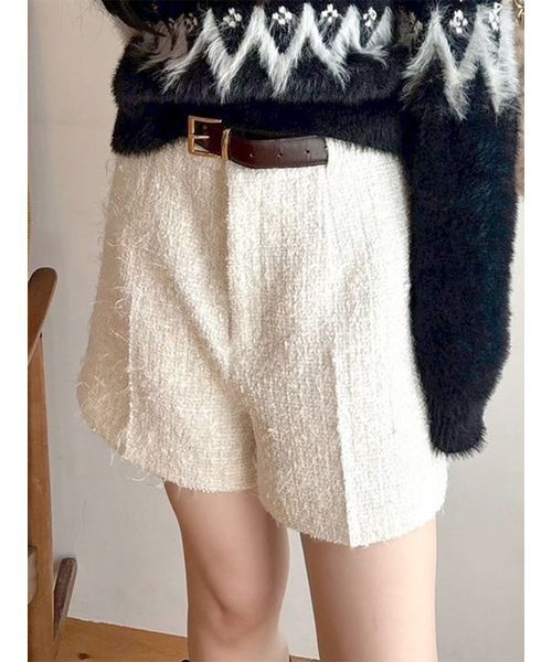 LILY BROWN（リリー ブラウン）ベルト付きショートパンツ ベルト付きショートパンツ（その他パンツ）｜LILY BROWN（リリー