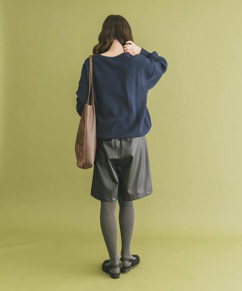 ITEMS URBANRESEARCH(アイテムズ アーバンリサーチ)の「ハーフレザーパンツ(その他パンツ・レディース・ブラウン/ブラック・FREE)」の10枚目の写真