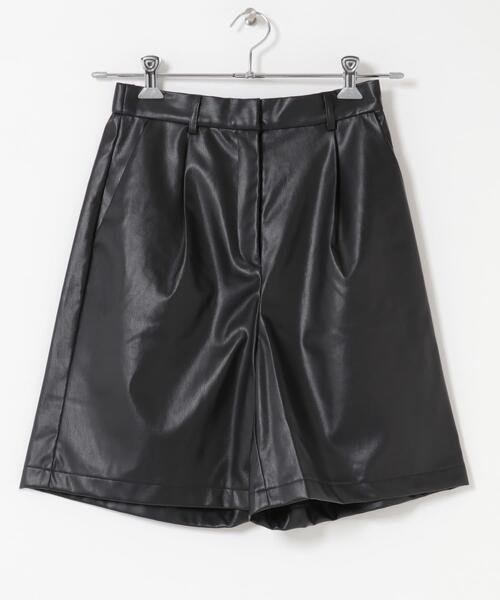 ITEMS URBANRESEARCH(アイテムズ アーバンリサーチ)の「ハーフレザーパンツ(その他パンツ・レディース・ブラウン/ブラック・FREE)」の14枚目の写真