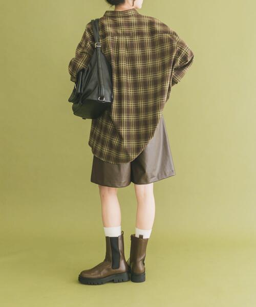 ITEMS URBANRESEARCH(アイテムズ アーバンリサーチ)の「ハーフレザーパンツ(その他パンツ・レディース・ブラウン/ブラック・FREE)」の19枚目の写真