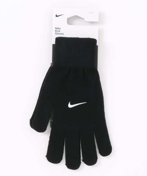 NIKE（ナイキ）の「《NIKEアパレル》ニット　スウッシュ　グローブ３．０（手袋・メンズ・レッド系その他/ブラック・L/M）」の2枚目の写真