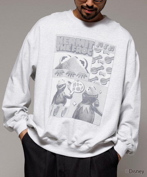 Firsthand（ファーストハンド）の「Firsthand/ファーストハンド ［The Muppets / ザ・マペッツ］ MAPPETS COMIC CREWNECK SWEAT / フロントプリント クルーネックスウェット（スウェット・メンズ・ブラック/グレー・M/L）」の3枚目の写真