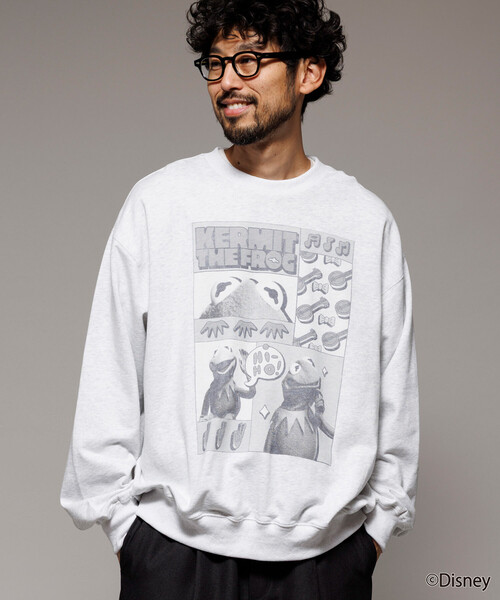 Firsthand（ファーストハンド）の「Firsthand/ファーストハンド ［The Muppets / ザ・マペッツ］ MAPPETS COMIC CREWNECK SWEAT / フロントプリント クルーネックスウェット（スウェット・メンズ・ブラック/グレー・M/L）」の5枚目の写真