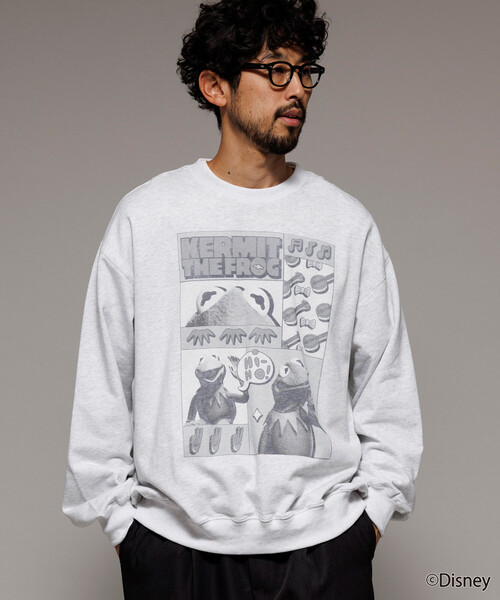 Firsthand（ファーストハンド）の「Firsthand/ファーストハンド ［The Muppets / ザ・マペッツ］ MAPPETS COMIC CREWNECK SWEAT / フロントプリント クルーネックスウェット（スウェット・メンズ・ブラック/グレー・M/L）」の9枚目の写真