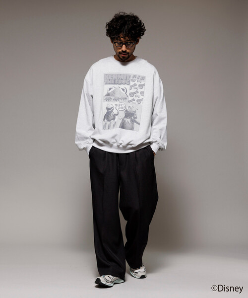 Firsthand（ファーストハンド）の「Firsthand/ファーストハンド ［The Muppets / ザ・マペッツ］ MAPPETS COMIC CREWNECK SWEAT / フロントプリント クルーネックスウェット（スウェット・メンズ・ブラック/グレー・M/L）」の11枚目の写真