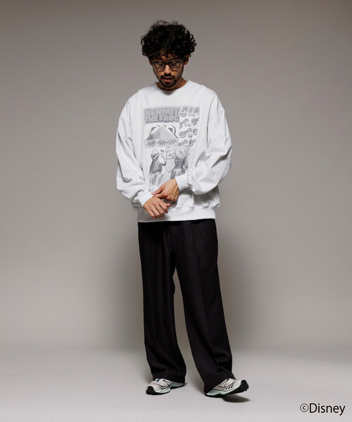 Firsthand（ファーストハンド）の「Firsthand/ファーストハンド ［The Muppets / ザ・マペッツ］ MAPPETS COMIC CREWNECK SWEAT / フロントプリント クルーネックスウェット（スウェット・メンズ・ブラック/グレー・M/L）」の12枚目の写真