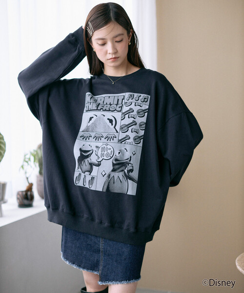 Firsthand（ファーストハンド）の「Firsthand/ファーストハンド ［The Muppets / ザ・マペッツ］ MAPPETS COMIC CREWNECK SWEAT / フロントプリント クルーネックスウェット（スウェット・メンズ・ブラック/グレー・M/L）」の13枚目の写真
