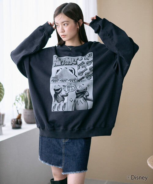Firsthand（ファーストハンド）の「Firsthand/ファーストハンド ［The Muppets / ザ・マペッツ］ MAPPETS COMIC CREWNECK SWEAT / フロントプリント クルーネックスウェット（スウェット・メンズ・ブラック/グレー・M/L）」の14枚目の写真