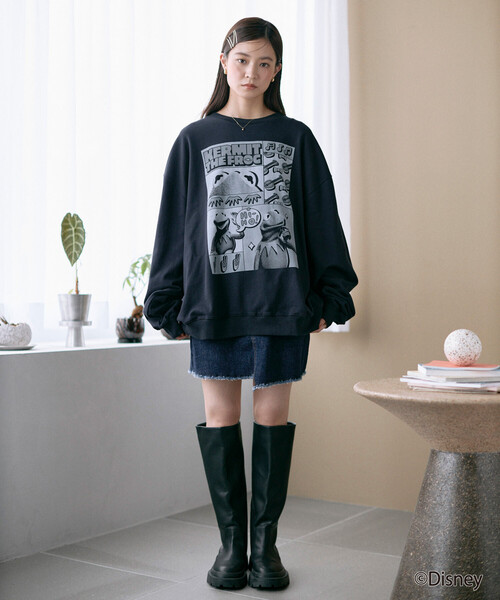 Firsthand（ファーストハンド）の「Firsthand/ファーストハンド ［The Muppets / ザ・マペッツ］ MAPPETS COMIC CREWNECK SWEAT / フロントプリント クルーネックスウェット（スウェット・メンズ・ブラック/グレー・M/L）」の20枚目の写真