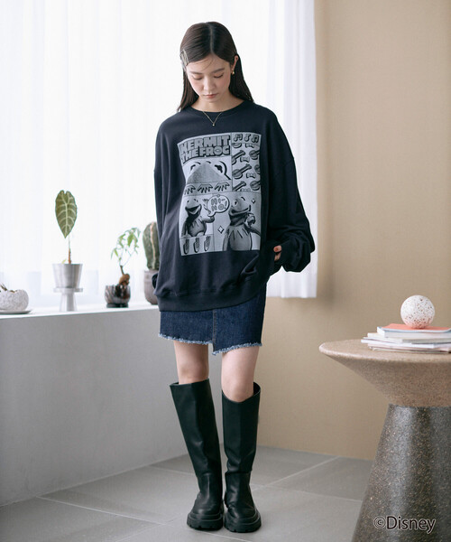 Firsthand（ファーストハンド）の「Firsthand/ファーストハンド ［The Muppets / ザ・マペッツ］ MAPPETS COMIC CREWNECK SWEAT / フロントプリント クルーネックスウェット（スウェット・メンズ・ブラック/グレー・M/L）」の21枚目の写真