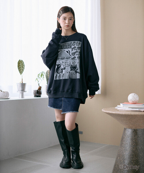 Firsthand（ファーストハンド）の「Firsthand/ファーストハンド ［The Muppets / ザ・マペッツ］ MAPPETS COMIC CREWNECK SWEAT / フロントプリント クルーネックスウェット（スウェット・メンズ・ブラック/グレー・M/L）」の22枚目の写真