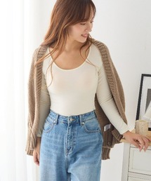 tutuanna（チュチュアンナ）の「[まるで毛布！のような暖かさ・薄手]丸首長袖（インナーウェア/肌着）」