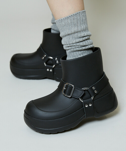 PUBLUX（パブリュクス）の「SHAKA/シャカ ALLWEATHER RING BOOTIE EV　限定展開/オールウェザー リング ブーティー EV（レインシューズ・レディース・ブラック/ブラウン・25.0cm/24.0cm/23.0cm）」の3枚目の写真