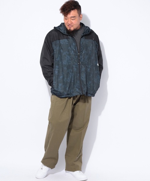 OUTDOOR PRODUCTS(アウトドアプロダクツ)の「OUTDOOR PRODUCTS (アウトドアプロダクツ) カモフラ柄 裏メッシュ ナイロン パーカー ブルゾン(ナイロンジャケット・メンズ・ネイビー・5L/3L)」の3枚目の写真