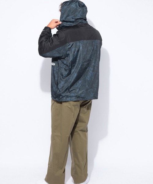 OUTDOOR PRODUCTS(アウトドアプロダクツ)の「OUTDOOR PRODUCTS (アウトドアプロダクツ) カモフラ柄 裏メッシュ ナイロン パーカー ブルゾン(ナイロンジャケット・メンズ・ネイビー・5L/3L)」の5枚目の写真