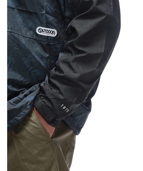 OUTDOOR PRODUCTS(アウトドアプロダクツ)の「OUTDOOR PRODUCTS (アウトドアプロダクツ) カモフラ柄 裏メッシュ ナイロン パーカー ブルゾン(ナイロンジャケット・メンズ・ネイビー・5L/3L)」の10枚目の写真