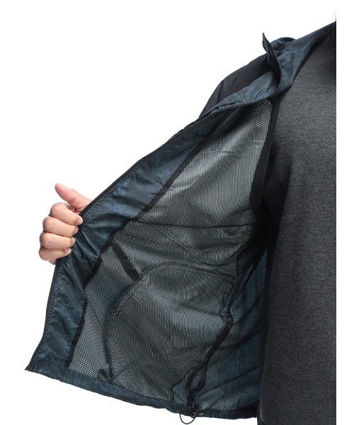 OUTDOOR PRODUCTS(アウトドアプロダクツ)の「OUTDOOR PRODUCTS (アウトドアプロダクツ) カモフラ柄 裏メッシュ ナイロン パーカー ブルゾン(ナイロンジャケット・メンズ・ネイビー・5L/3L)」の13枚目の写真