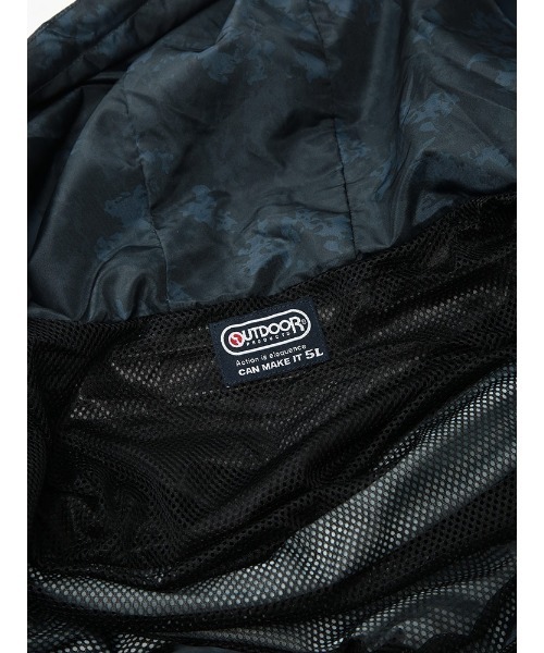 OUTDOOR PRODUCTS(アウトドアプロダクツ)の「OUTDOOR PRODUCTS (アウトドアプロダクツ) カモフラ柄 裏メッシュ ナイロン パーカー ブルゾン(ナイロンジャケット・メンズ・ネイビー・5L/3L)」の14枚目の写真