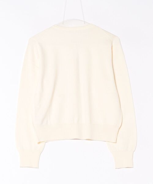 STRAWBERRY-FIELDS（ストロベリーフィールズ）の「ソフティカシミヤ_パール釦ニットカーディガン（カーディガン/ボレロ・レディース・オフホワイト/トップグレー/イエロー系その他/ライトピンク・2）」の13枚目の写真