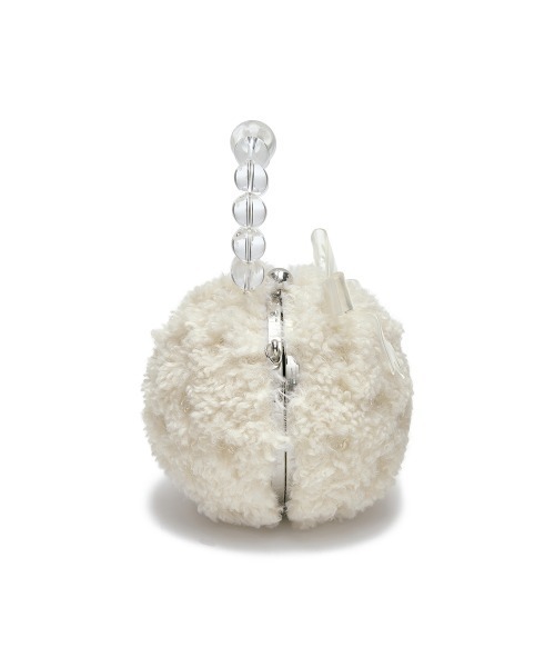 ROCKFISH WEATHERWEAR（ロックフィッシュウェザーウェア）の「[X SUSAN FANG] FURRY BUBBLE BOW BAG（ハンドバッグ・レディース・ホワイト/ピンク・FREE）」の14枚目の写真