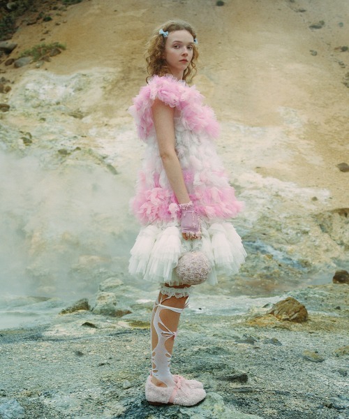 ROCKFISH WEATHERWEAR（ロックフィッシュウェザーウェア）の「[X SUSAN FANG] FURRY BUBBLE BOW BAG（ハンドバッグ・レディース・ホワイト/ピンク・FREE）」の9枚目の写真