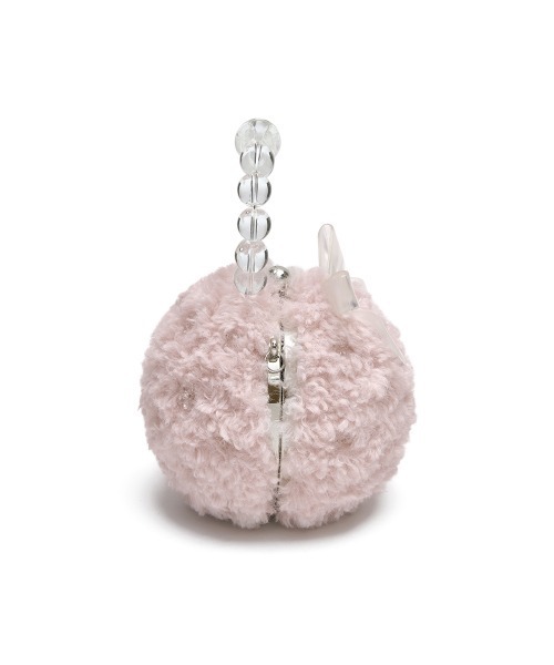 ROCKFISH WEATHERWEAR（ロックフィッシュウェザーウェア）の「[X SUSAN FANG] FURRY BUBBLE BOW BAG（ハンドバッグ・レディース・ホワイト/ピンク・FREE）」の6枚目の写真