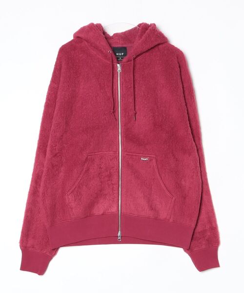 HUF（ハフ）の「HUF CORSO HEAVYWEIGHT F/Z HOODIE ハフ コルソ フルジップ パーカー（パーカー・メンズ・レッド系1/ブラック・SMALL/MEDIUM/LARGE/X-LARGE）」の16枚目の写真
