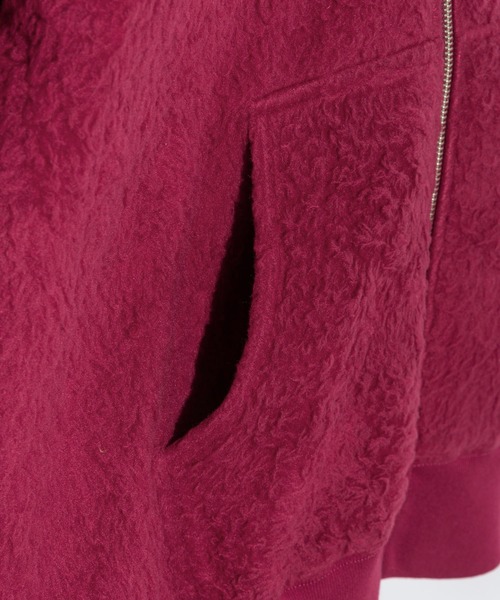 HUF（ハフ）の「HUF CORSO HEAVYWEIGHT F/Z HOODIE ハフ コルソ フルジップ パーカー（パーカー・メンズ・レッド系1/ブラック・SMALL/MEDIUM/LARGE/X-LARGE）」の10枚目の写真