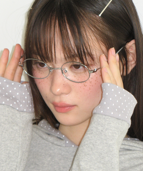 RONRON(ロンロン)の「DOT PANEL SLIM HOODIE LONG SLEEVE GREY(Tシャツ/カットソー・レディース・その他・FREE)」の2枚目の写真