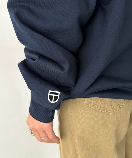 NEWTRAL PRODUCTS(ニュートラルプロダクツ)の「NEWTRAL(ニュートラル)/216 11.2oz Standard Emblem PO Hoodie/オーバーサイズ 裏毛 起毛なし 無地 ワッペン ワンポイント スウェット パーカー フーディー(パーカー・レディース・ブラック/グレー/ホワイト/ネイビー・S/M/XL/XXL/L)」の21枚目の写真