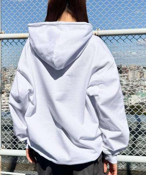 NEWTRAL PRODUCTS(ニュートラルプロダクツ)の「NEWTRAL(ニュートラル)/216 11.2oz Standard Emblem PO Hoodie/オーバーサイズ 裏毛 起毛なし 無地 ワッペン ワンポイント スウェット パーカー フーディー(パーカー・レディース・ブラック/グレー/ホワイト/ネイビー・S/M/XL/XXL/L)」の13枚目の写真