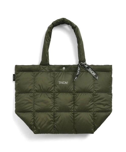 TAION（タイオン）の「【TAION/タイオン】ベーシック ランチ ダウントートバッグM（トートバッグ・メンズ・ネイビー/ブラック/オリーブ/チャコールグレー/ライトグレー・FREE）」の5枚目の写真