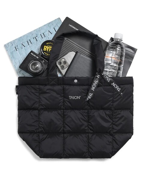 TAION（タイオン）の「【TAION/タイオン】ベーシック ランチ ダウントートバッグM（トートバッグ・メンズ・ネイビー/ブラック/オリーブ/チャコールグレー/ライトグレー・FREE）」の16枚目の写真