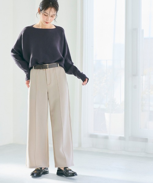 ソフトスウェットピンタックパンツ（スウェットパンツ）｜coca（coca