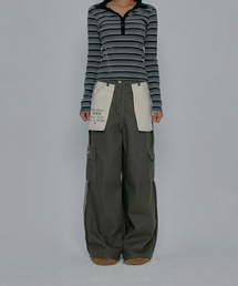 REVERSE STITCHED CARGO PANTS_KHAKI