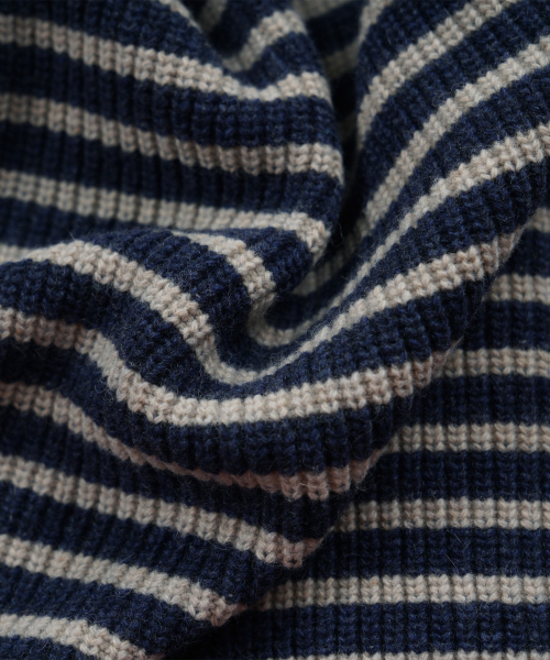 FRIZMWORKS(フリズムワークス)の「WOOL STRIPE ROUND CARDIGAN _ NAVY(カーディガン/ボレロ・メンズ・その他・X-LARGE/SMALL/MEDIUM/LARGE)」の7枚目の写真
