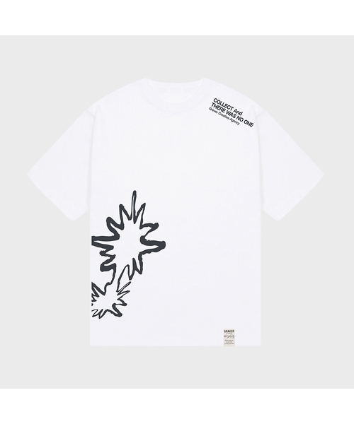 GRAVER（グレーバー）の「[ユニセックス]FLAME半袖Tシャツ_2カラー（Tシャツ/カットソー・レディース・ブラック/ホワイト・X-LARGE/LARGE/MEDIUM/SMALL）」の2枚目の写真