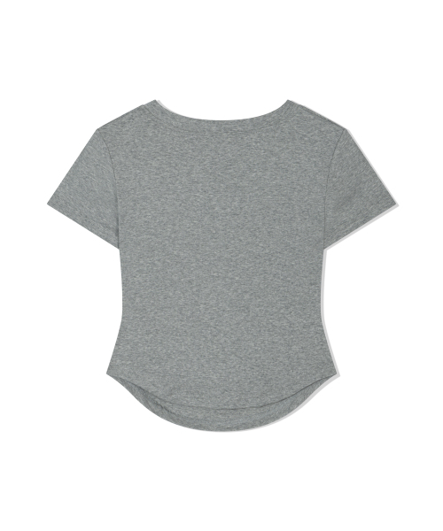 MOAA(モア)の「Side Ruche Curve Tee (GRAY)(Tシャツ/カットソー・レディース・その他・SMALL/MEDIUM)」の3枚目の写真