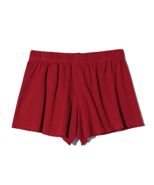 YOUHEE(ユヒ)の「EYELET SHORTS RED(その他パンツ・レディース・その他・FREE)」の3枚目の写真