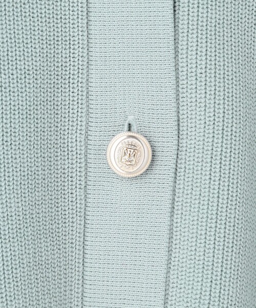 J.PRESS(ジェイプレス)の「ORGANIC GASS COTTON クルーネック カーディガン(その他アウター・レディース・ライトグリーン系/ネイビー系/ベージュ系・MEDIUM/LARGE)」の15枚目の写真